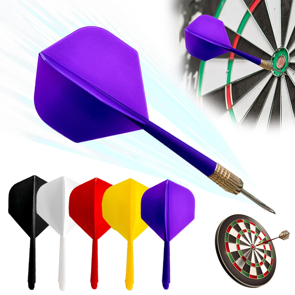 5pcs Integrated Dart Shaft and Flights Durable Dart Flights Shaft Plastic 2BA Screw In-one Dart Flight Dart Accessories Kit