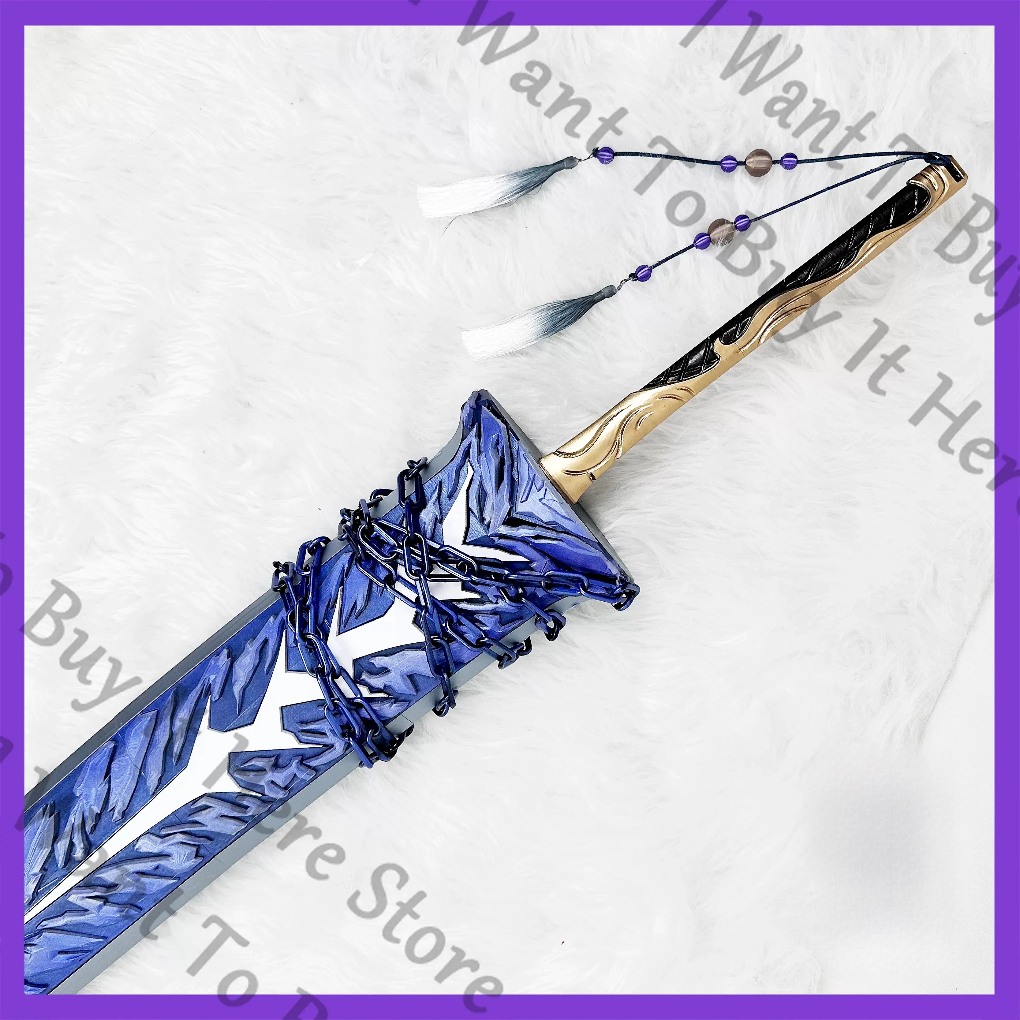 Wuthering Waves Geshu Lin Cosplay Anime 155cm Long-sword Broadsword Long Sword Longsword Model Convention Halloween Accessories