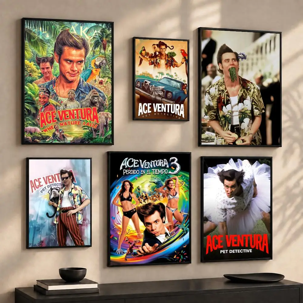 Hot Movie A-Ace Ventura Painting Calligraphy Canvas Wall Art Prints for Living Room Bedroom Home Decor Gift