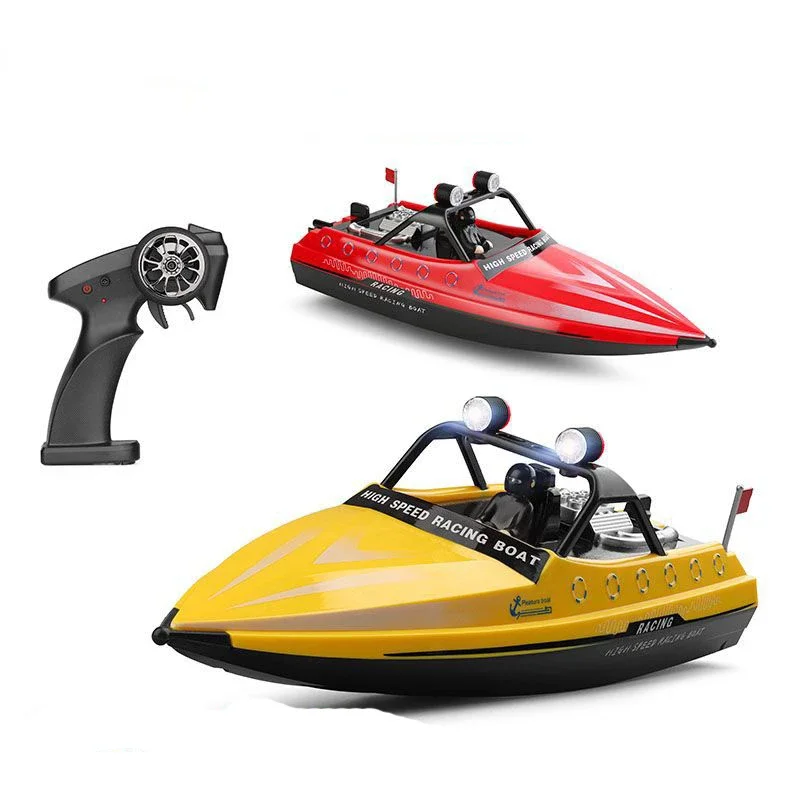 Wl917 RC Speed Racing Jet Boat Built In Propeller High Speed Ship Model Electric Jet Sports Remote Control Boat With Light