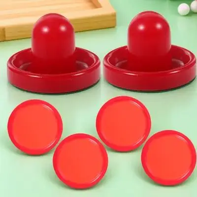 

8pcs 76Mm For Air Pushers Set Handles Replacement Paddles Tables Accessories Hockey Handles Paddles Air Hockey Supplies (Red)