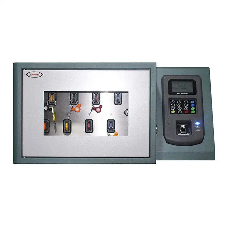 Electronic RFID Car Key Chains Management  Fingerprint + Card Access Key Cabinet with Windows Software