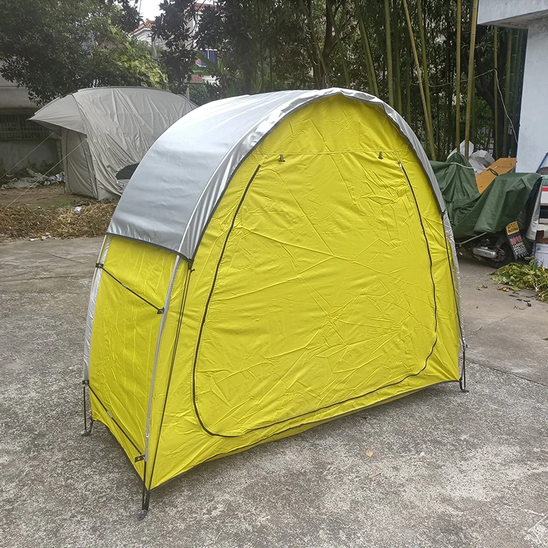 

4 Seasons Enhanced Rain Protection Bicycle Tent, PU4000 Waterproof Cover with Ventilation, Outdoor Storage for Motorcycles,