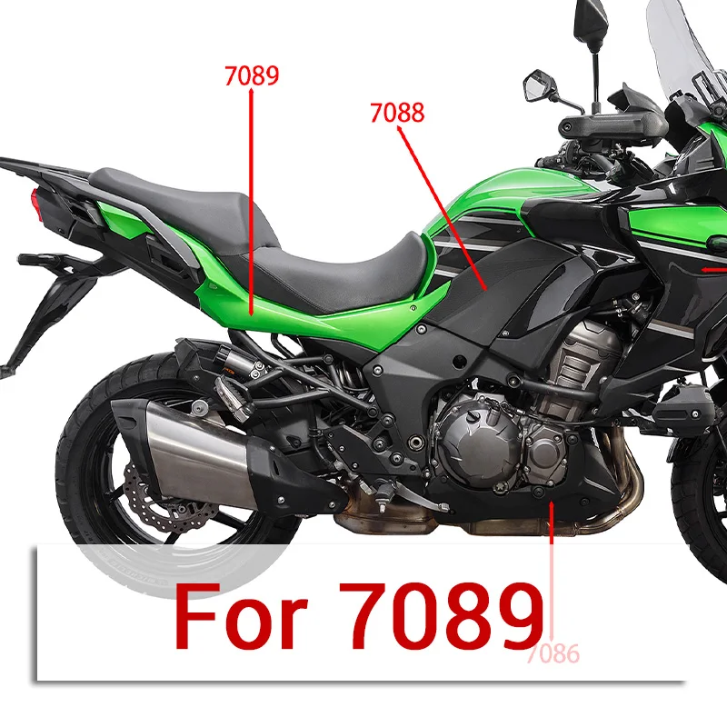 WOLFLINE Left & Right Seat Side Cover Fairing Panel For Kawasaki Versys 1000 2021‑2024 Motorcycle Cushion Side Cowl Guard