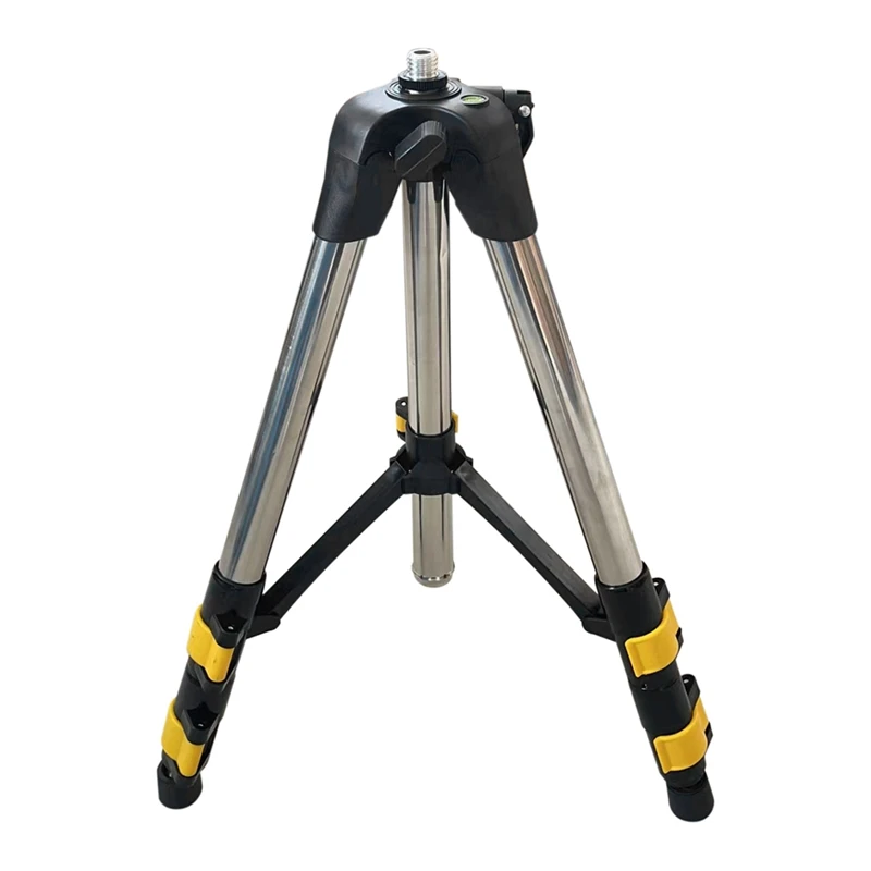 Barra de extensión de acero inoxidable con tres ajustes de altura, soporte de trípode para nivel láser, accesorios láser de nivel de burbuja, 1,2 M