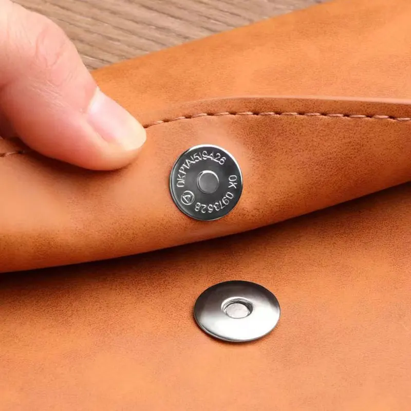 A4 Document Organiser PU Leather File Folder Paper Portable Dustproof Snap Closure Large Capacity Stationery Business Office