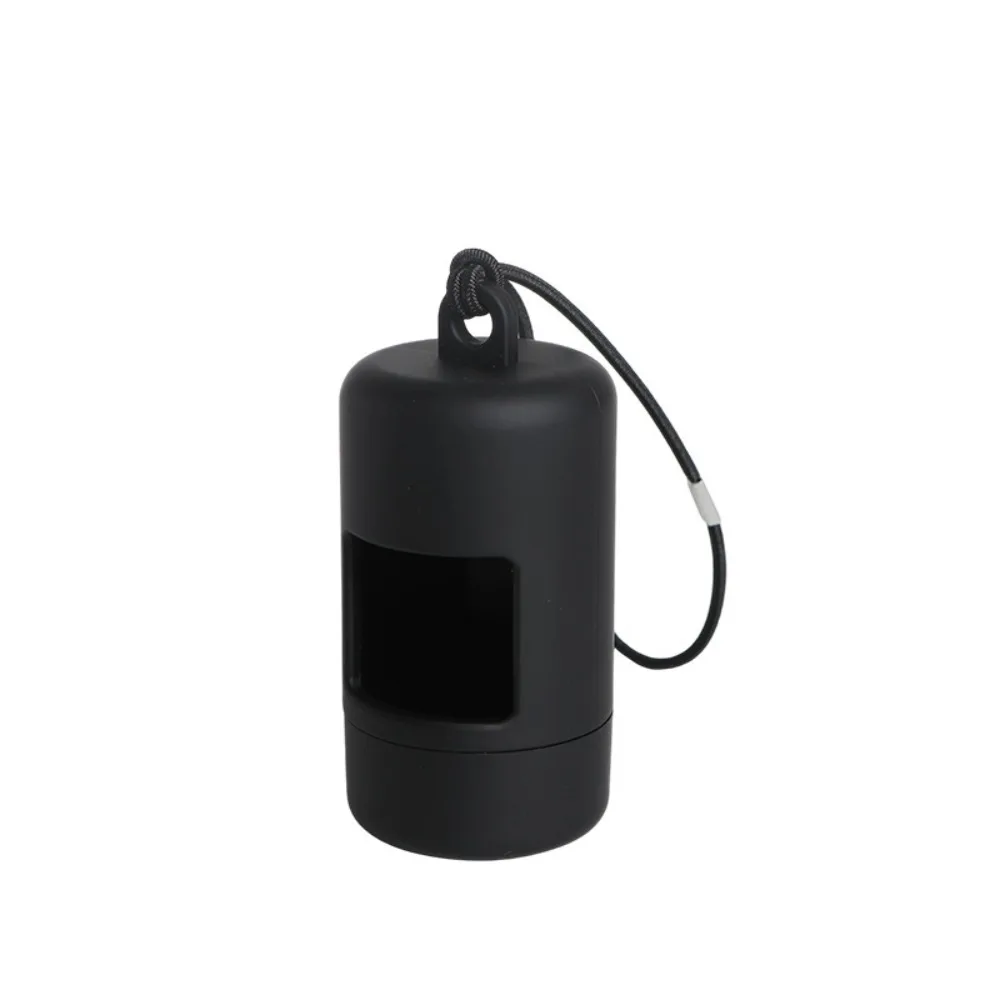 Portable Plastic Dog Poop Bag Carrier Candy Color with Hanging Rope Dog Poop Bag Holder Dogs Waste Bags Dispenser Travel view 6