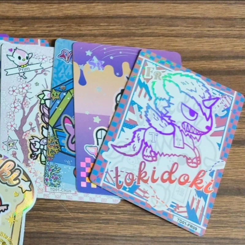 Tarjetas Tokidoki genuinas, caja ciega, serie de viajes en el tiempo, tarjetas de unicornio, juego comercial de Anime, tarjeta de colección, juguete periférico para niños
