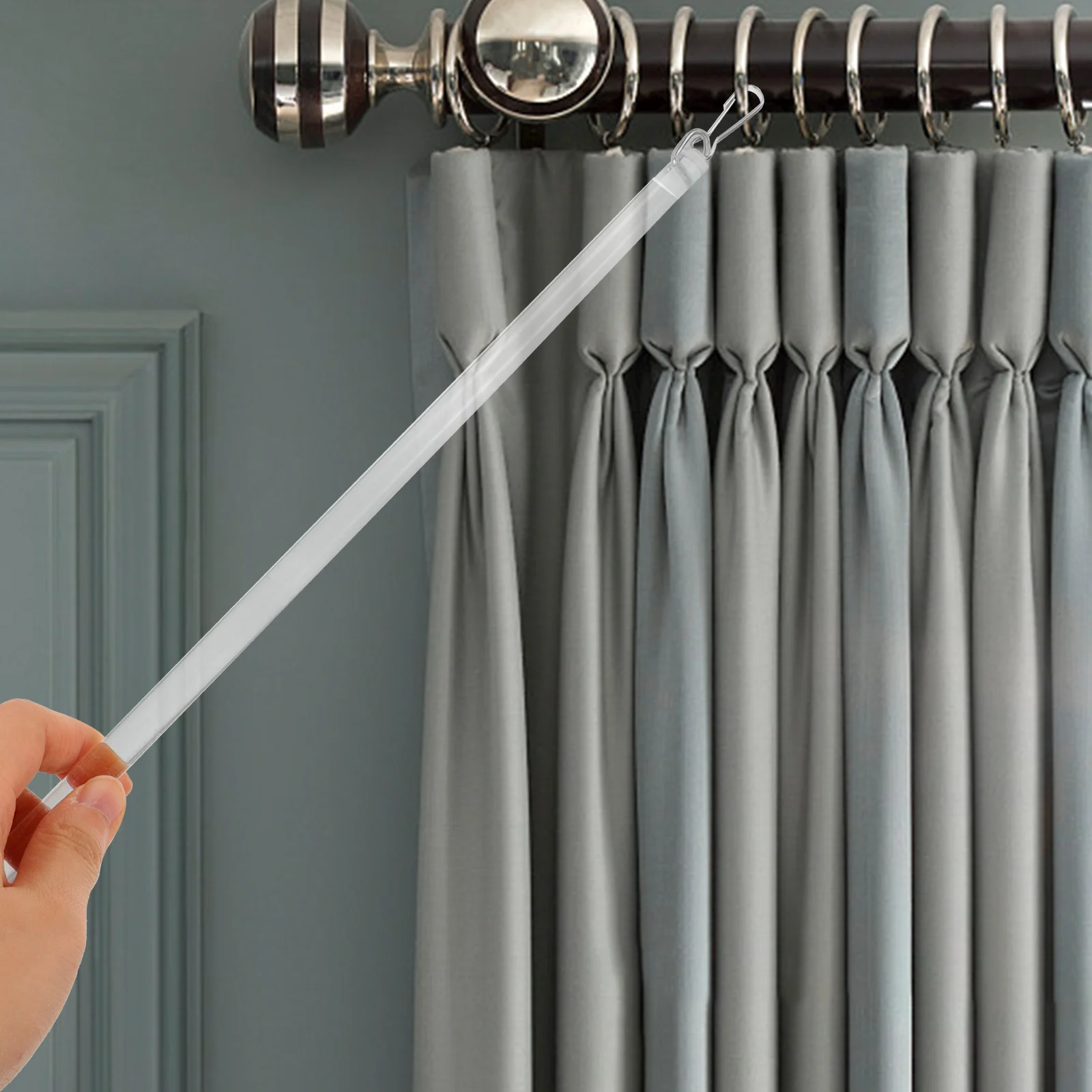 Curtain Rod Swivel Window Blinds Vertical Repair Pull Wand Adjustable Opener Pole Acrylic for