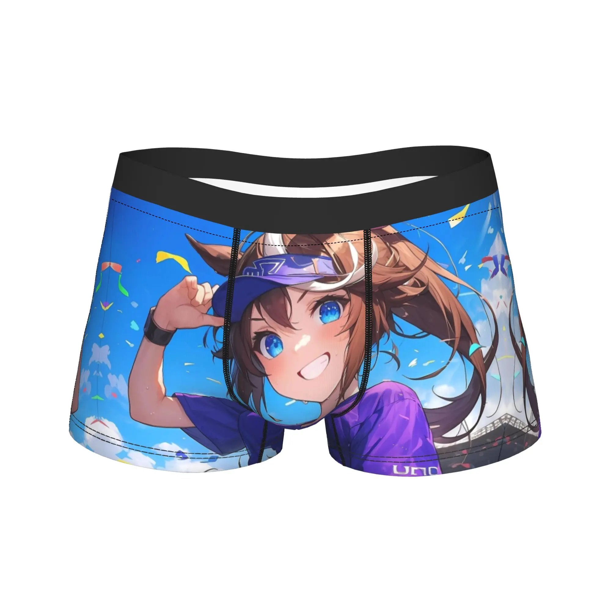 

Tokai Teio Uma Musume Underwear Novelty Underpants Design Shorts Briefs For Male 3D Pouch Oversize Trunk
