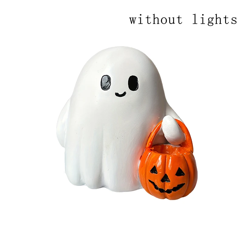 شبح تمثال زخرفة الراتنج عقد التماثيل اليقطين هالوين ديكورات المنزل لغرفة المعيشة غرفة نوم حديقة داخلي في الهواء الطلق