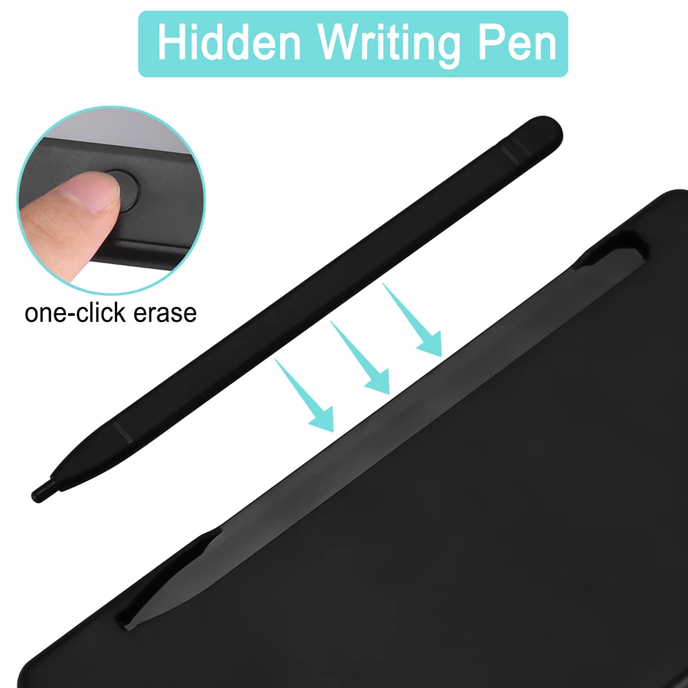 Tablet gambar Digital kalkulator portabel, Tablet tulis layar LCD 6 inci, lipat, kalkulator ilmiah, Tablet menggambar Digital dengan pena Stylus