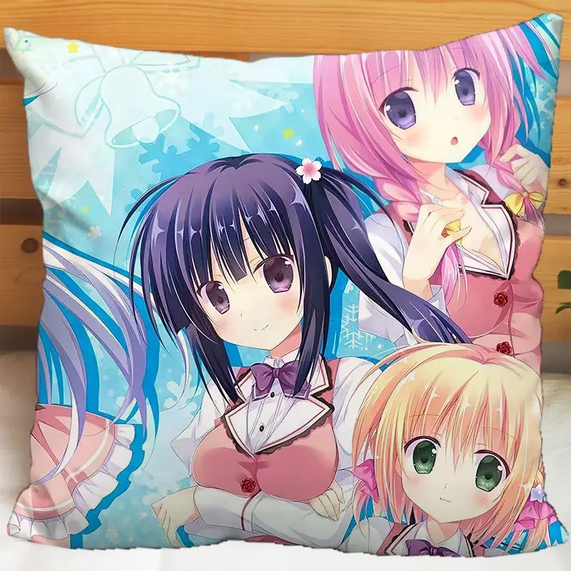 Choco-late Sweet Love 3 peripheral pillowcases fan anime square plush cushion covers birthday gifts for male and female students
