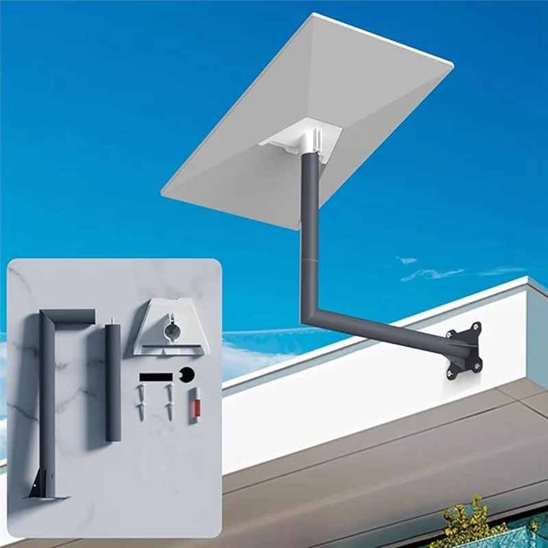 ABMF-For Starlink Gen 3 アダプター衛星機器ブラケット + ベースウォールマウント Starlink V3 ルーフマウントブラケットアクセサリー B