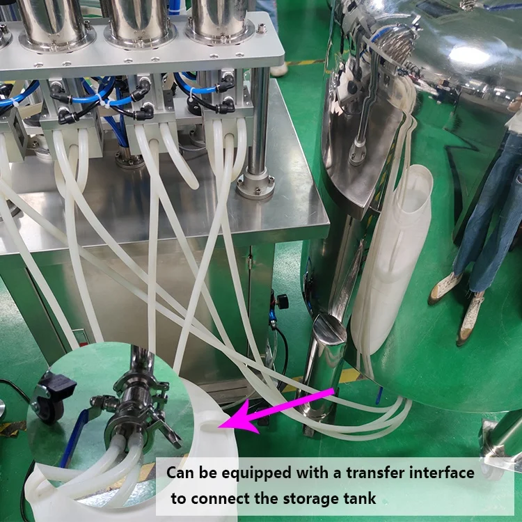 سهلة التشغيل آلة تعبئة العطور كولونيا المياه الندى شبه الأوتوماتيكية بأربعة رؤوس #2