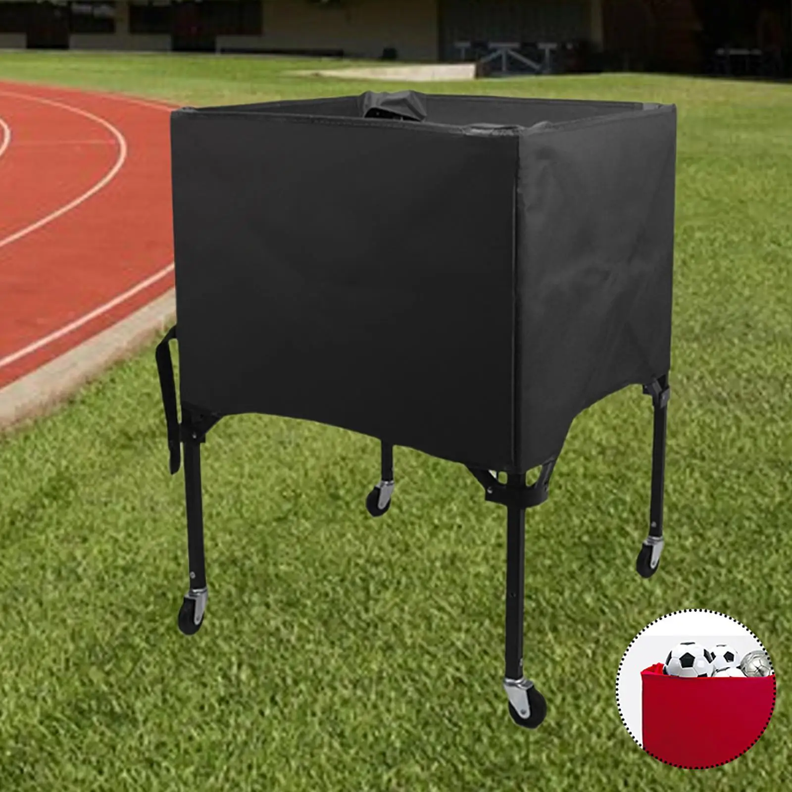portable-folding-sports-ball-cart-with-carry-bag-large-capacity-organizer-for-soccer-volleyball-basketball-training