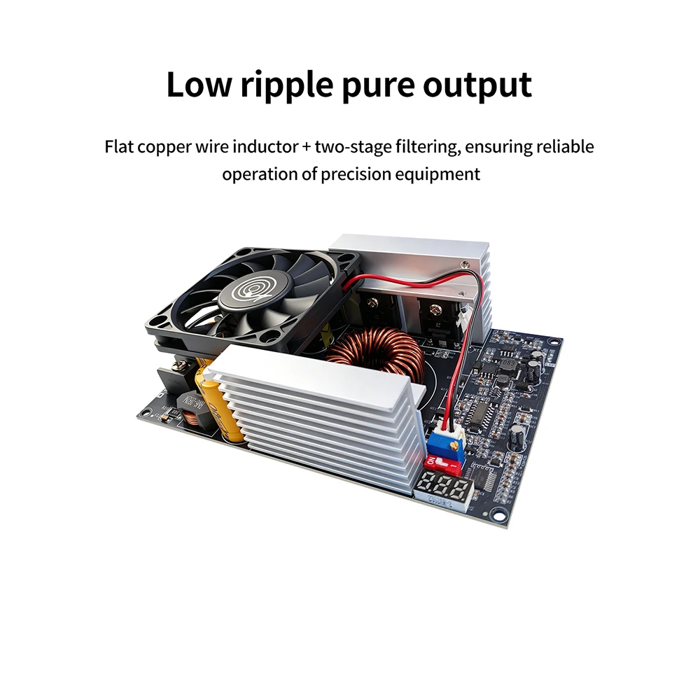 DC 10–32V auf 24–50V 50A Boost-Wandler 1500W Step-Up-Modul für Audioverstärker – Detail 4