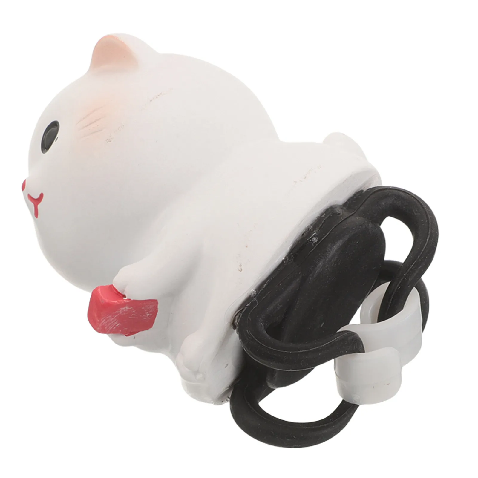 Cat Motorcycle Handlebar Ornament Resin Cute Design Waterproof Dustproof Universal E-Bike Handlebar Decoration Charm