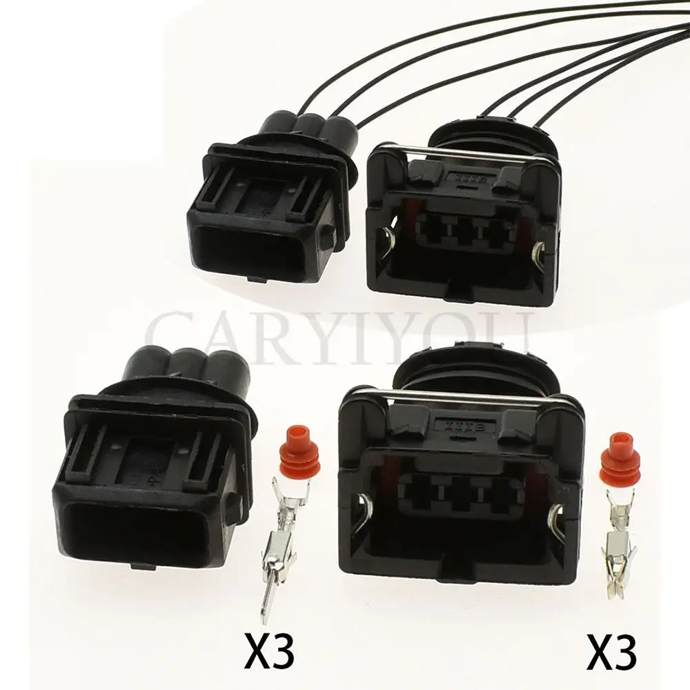 1 Set 3 pin 282191-1 282729-1 EFI waterproof Fuel Injector auto connector EV1 Car Power Timer Connector Sensor Plug 1-962581-1