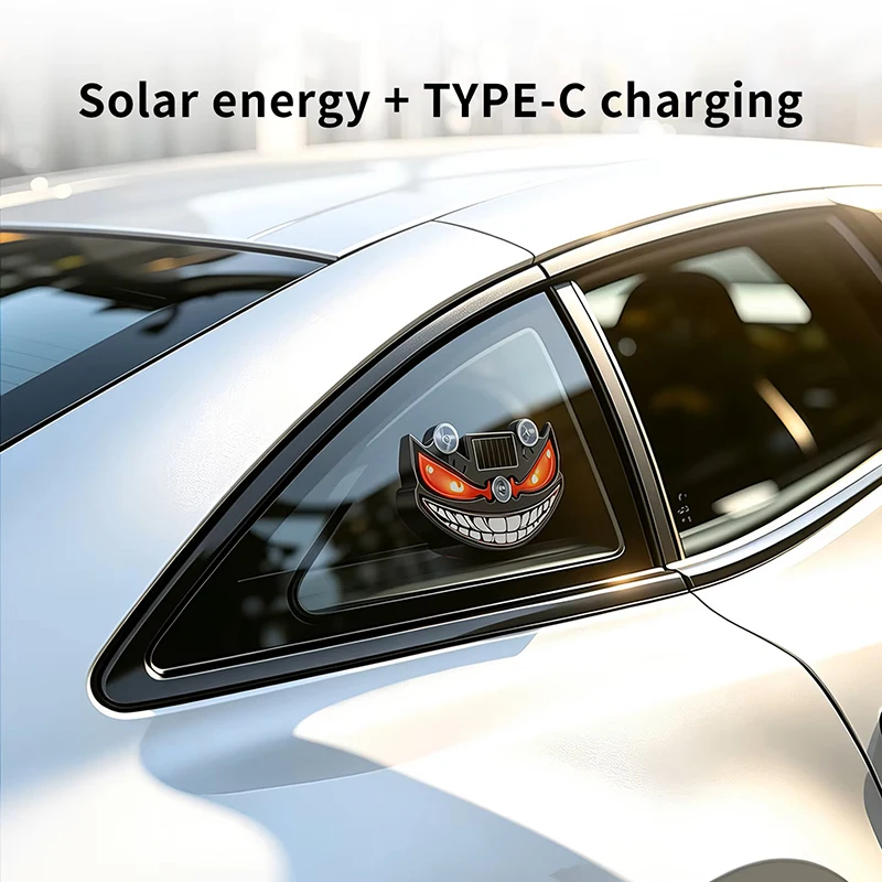 New Popular Devil's Eye Solar Charging Dynamic LED Light Multi-mode Warning Decorative Light Without Wiring