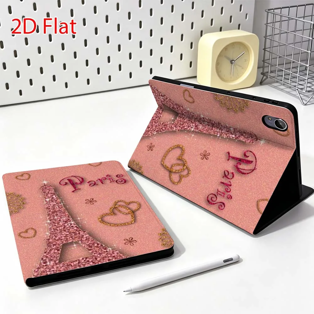 Eiffel Tower Decoration Ball Popular For Huawei MediaPad MatePad Honor Pro V6 9 V8 X9 12 X 13.3 SE 11 11.5 Inch Tablet Case