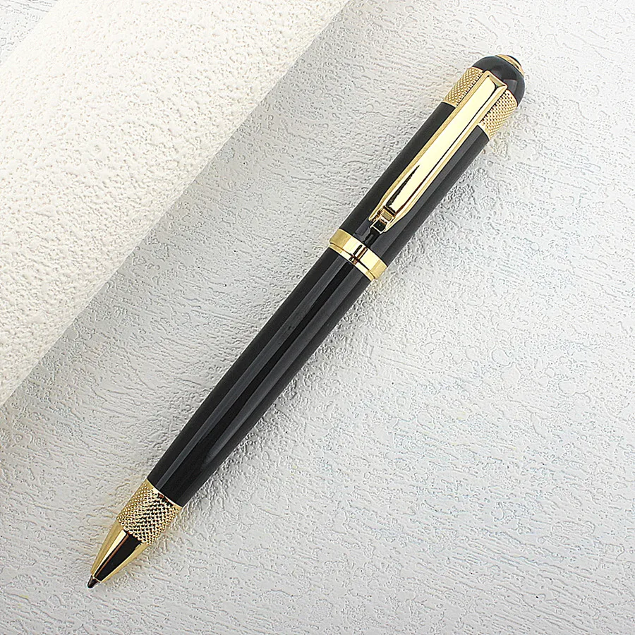 1 PCS Premium Metal Ballpoint Pen Barrel for Smooth Writing Experience and High-End Design-Black Ink-Office-With Case