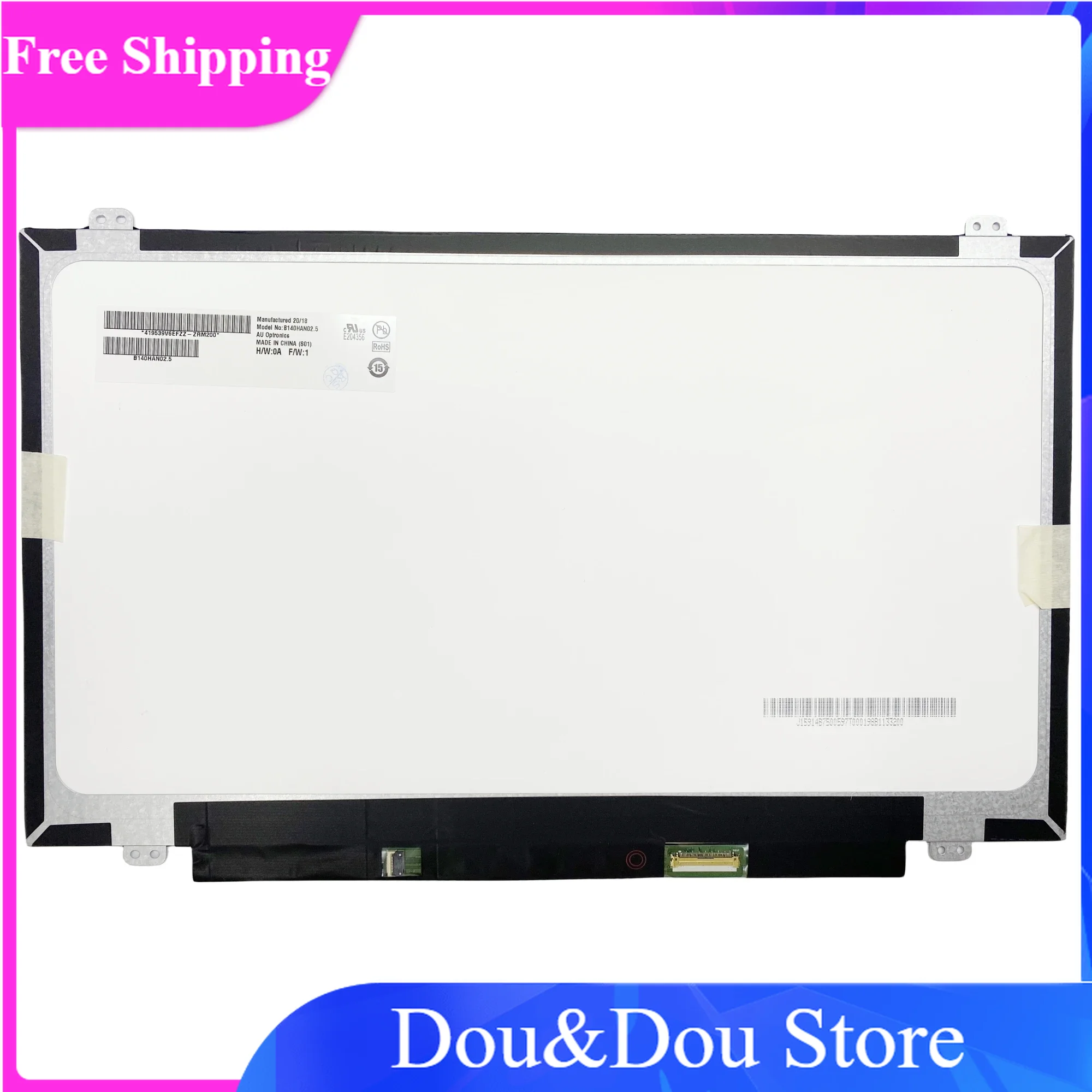 

B140HAN02.5 14.0”Inch 40Pins 1920X1080 Original Panel For EDP FHD Ultra Slim Monitor Replacement Laptop LCD Screen