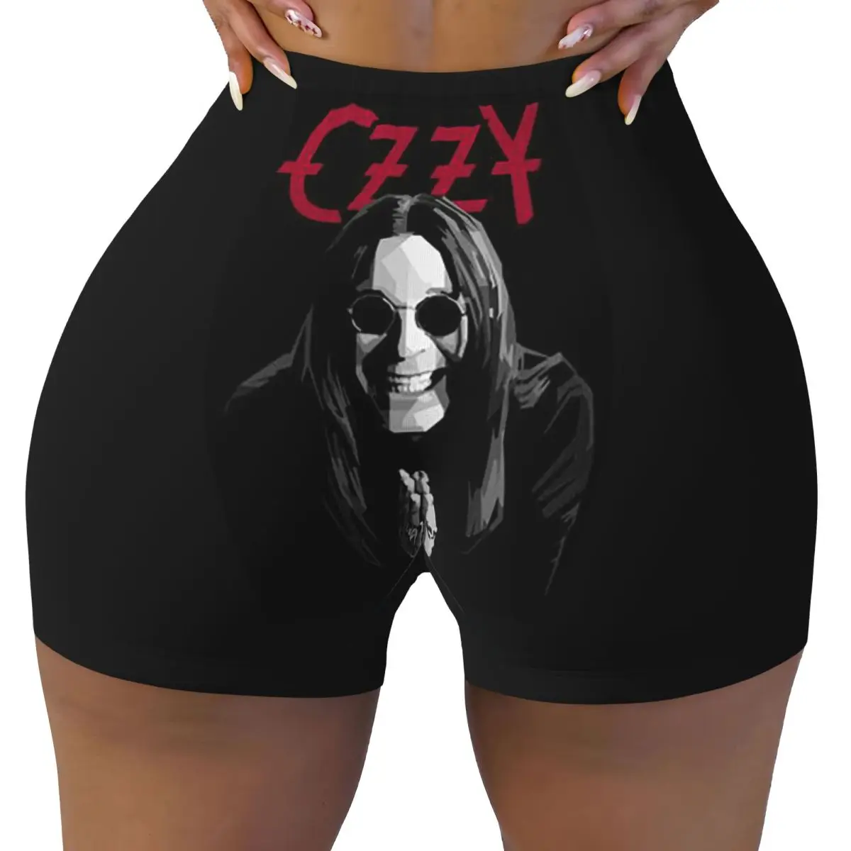 Benutzerdefinierte Ozzy Osbourne British Heavy Metal Rock Musik Sänger Yoga Shorts Frauen Gym Workout Laufen Athletische Biker Shorts