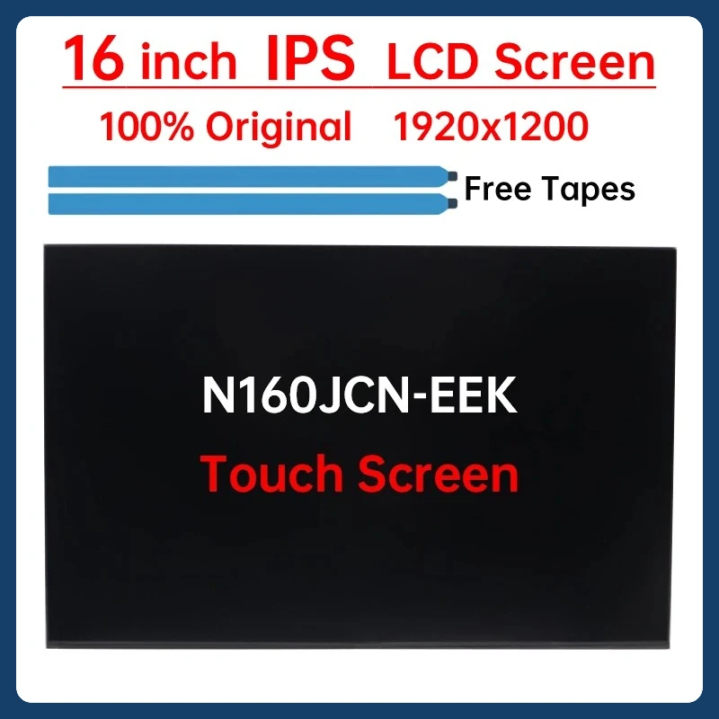 

16" Laptop LCD Touch Screen N160JCN EEK N160JCN-EEK Display Matrix Panel Replacement 1920x1200 eDP 40 Pins 5D10V82514 M73491-J61