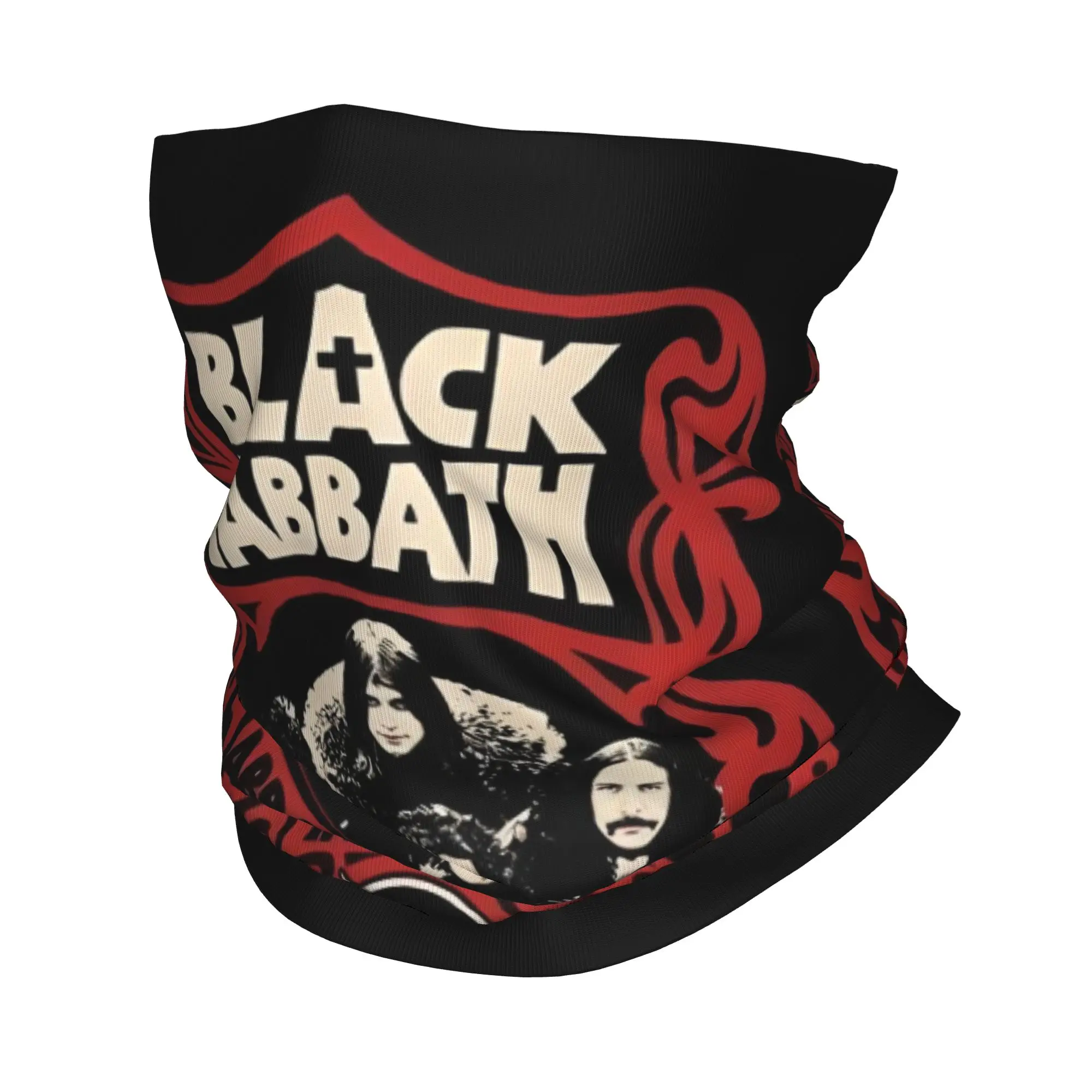 Custom S-Sabbathed Heavy Metal Winter Headband Neck Warmer Women Men Hiking Running Tube Scarf Rock Band  Face Bandana Gaiter