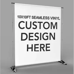 10x10FT Personalized Print Your Own Picture File Custom Design Photo Studio Backdrop Background Seamless Vinyl 300cm x 300cm