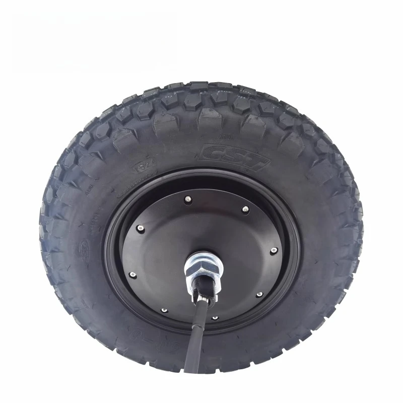 15Inch High Power HubMotor for200KG Load-PneumaticTire Off-road Robot with HighPrecision Encoder,Duty Industrial GradeAGV System