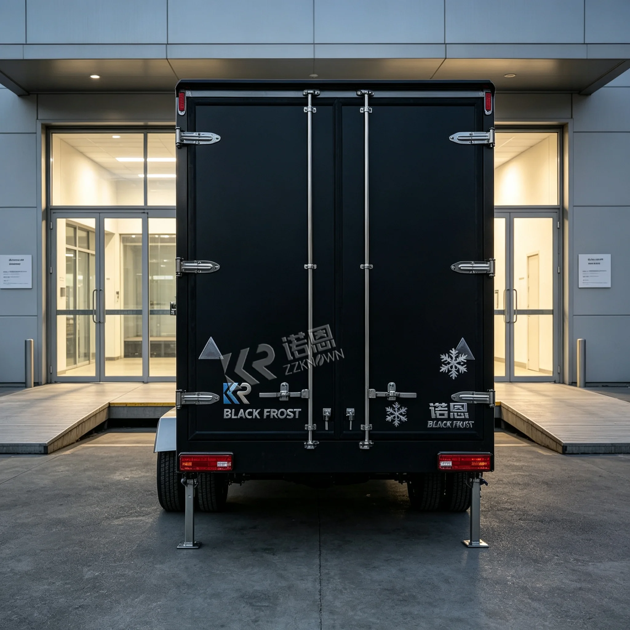 Towable Refrigerated Trailer Custom Cold Storage Trailer Mobile Freezer Trailer for Catering Business and Logistics