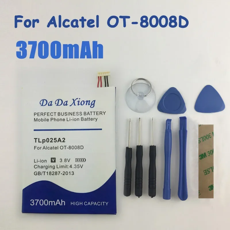 3700mAh TLp025A2 Battery For Alcatel One Touch Idol X+ 6043D Scribe HD OT-8008D TCL S960 Y710 Y900