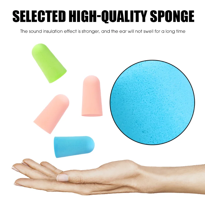 Soundproof Sleeping Ear Plugs Earplugs for Sleep Special Mute Soft Slow Rebound Student Anti-Noise Protection Anti Ronco Earplug
