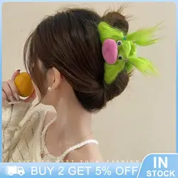 Pinzas para el pelo de Garra Para niña, Color caramelo, parte posterior de la cabeza, Clip de tiburón, tocado elegante de moda, accesorios para el cabello divertidos de dibujos animados