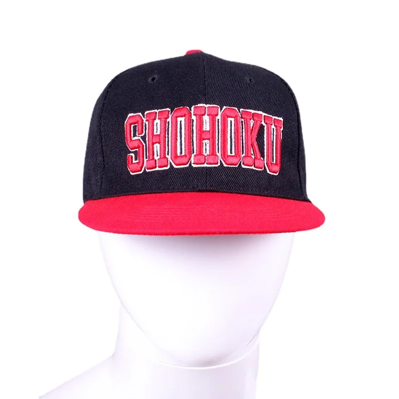 Anime SLAM DUNK Sakuragi Hanamichi cosplay Hat Unisex Letter Embroidery Casual Baseball Cap Sun hat Flat brimmed Hat