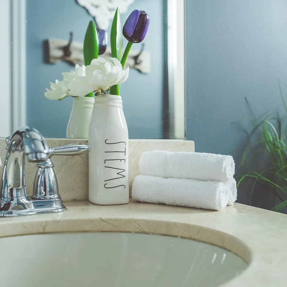 مناشف قطنية صديقة للبيئة مقاس 12 × 12 بوصة - مجموعة مكونة من 200 قطعة للمعيشة المستدامة #6