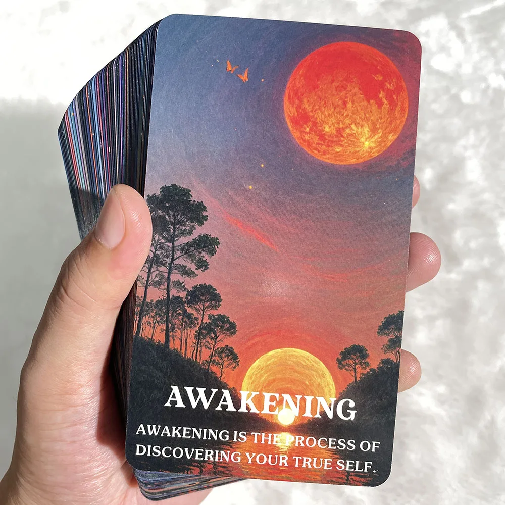 Cartas de oráculo de energía cósmica, cartas de Tarot espiritual, Tarot de baraja de sabiduría del universo, cartas de oráculo de poder