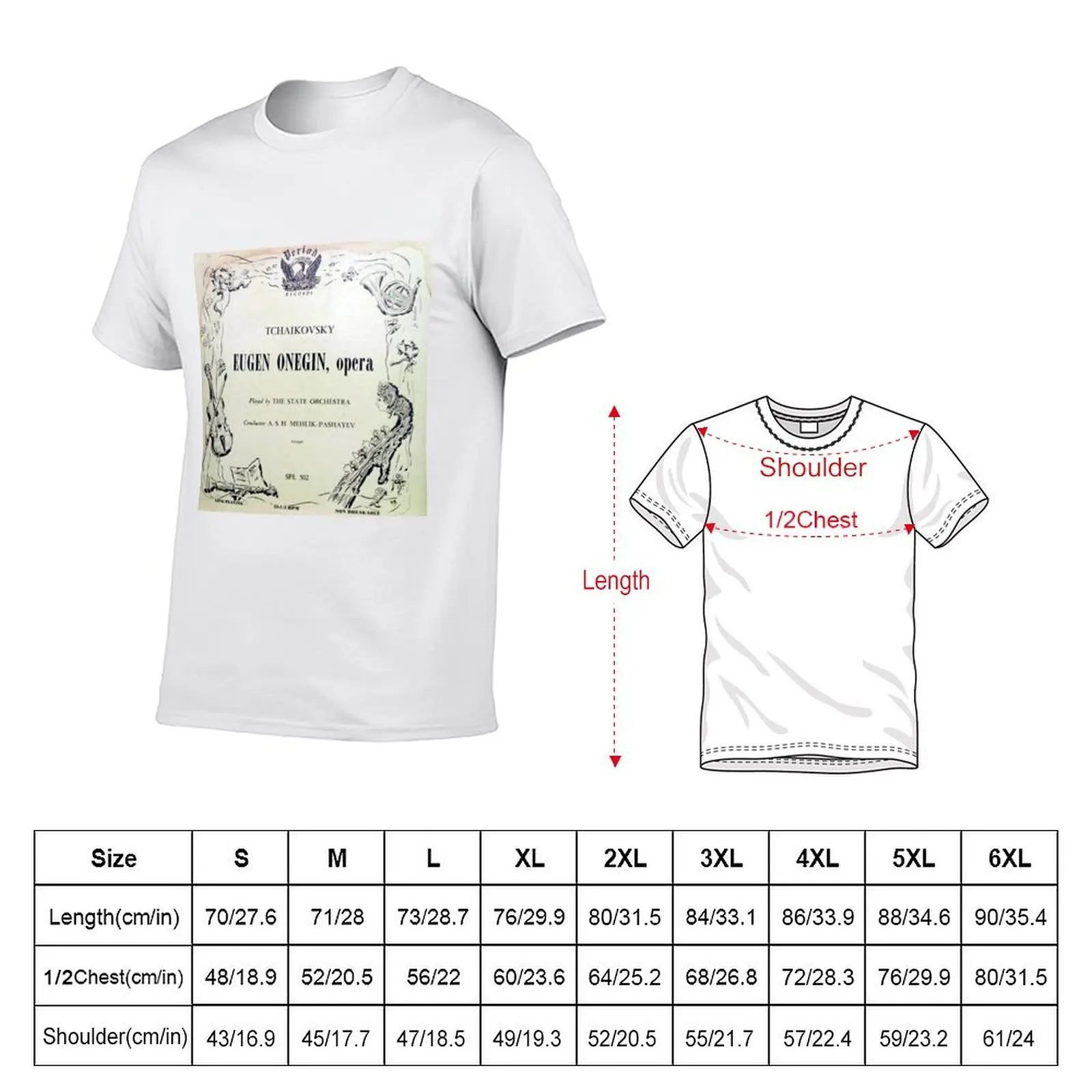 Tchaikovsky, ?Eugen Onegin, Period Records Classical, opera, Peter Tschaikowsky, ballet T-Shirt