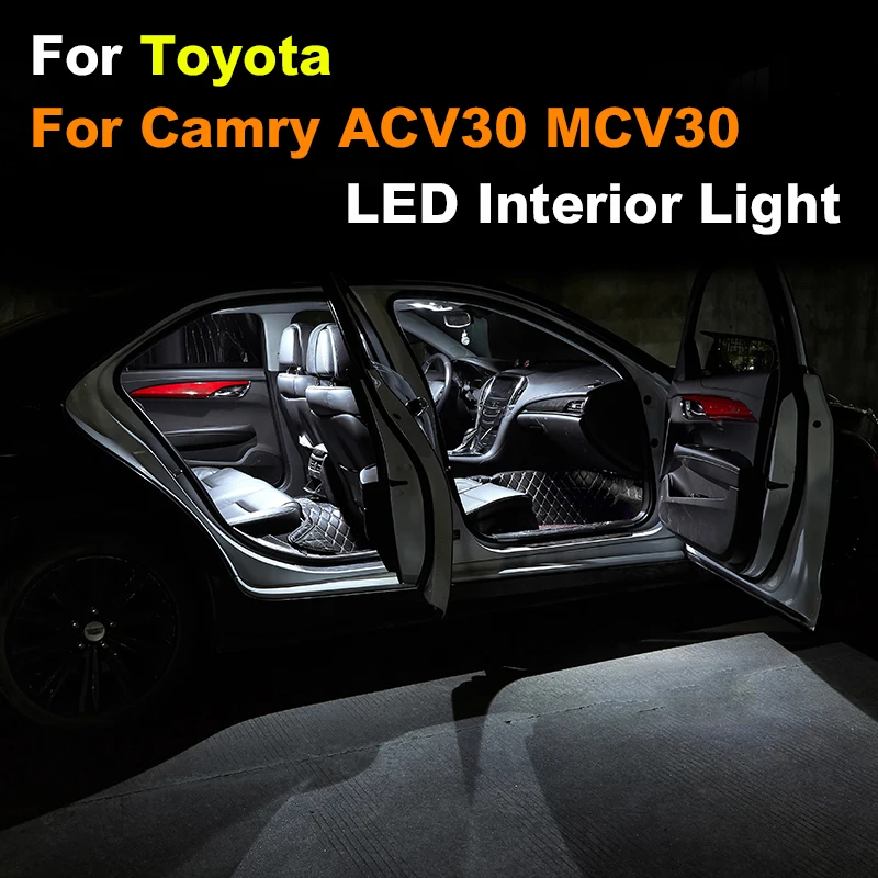 

Car 17Pcs Interior LED Light For Toyota For Camry ACV30 MCV30 2000-2006 Canbus Vehicle Bulb Indoor Dome Reading Trunk Lamp Kit