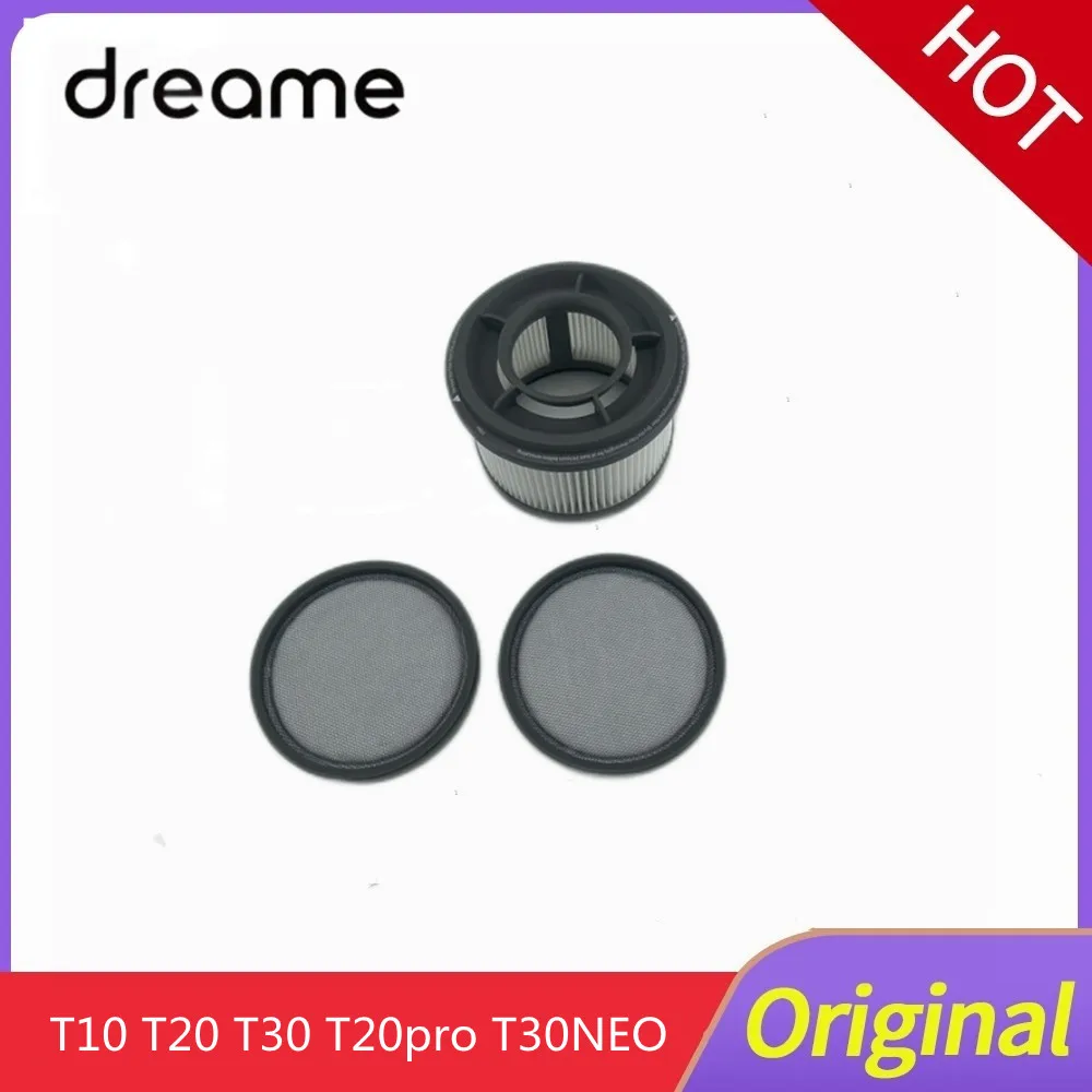 Original Dreame T10 T20  Pro T30  Neo Parts Pack Handheld Vacuum Cleaner Accessories HEPA Filter Roller Brush