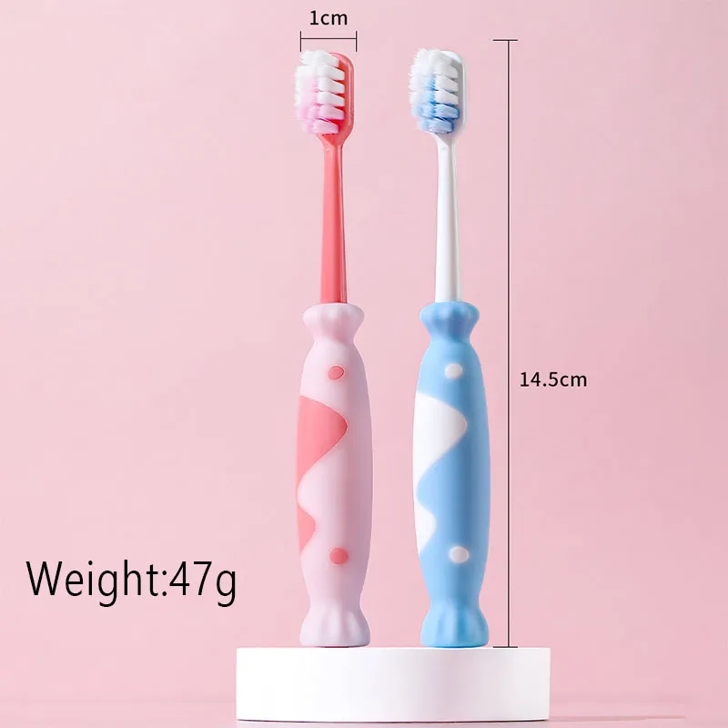 Cartoon Candy Antibacterial Children's Ultra Fine Soft Bristled Toothbrush  Candy Brush Handle Caring for Kids Dental Healthy