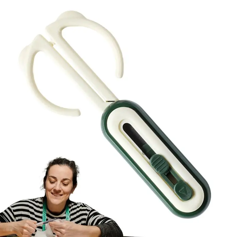 مقص متعدد الوظائف صندوق القاطع 2 في 1 مقص مريح مانع للانزلاق خفيف الوزن قابل للسحب صندوق القاطع أداة محمولة