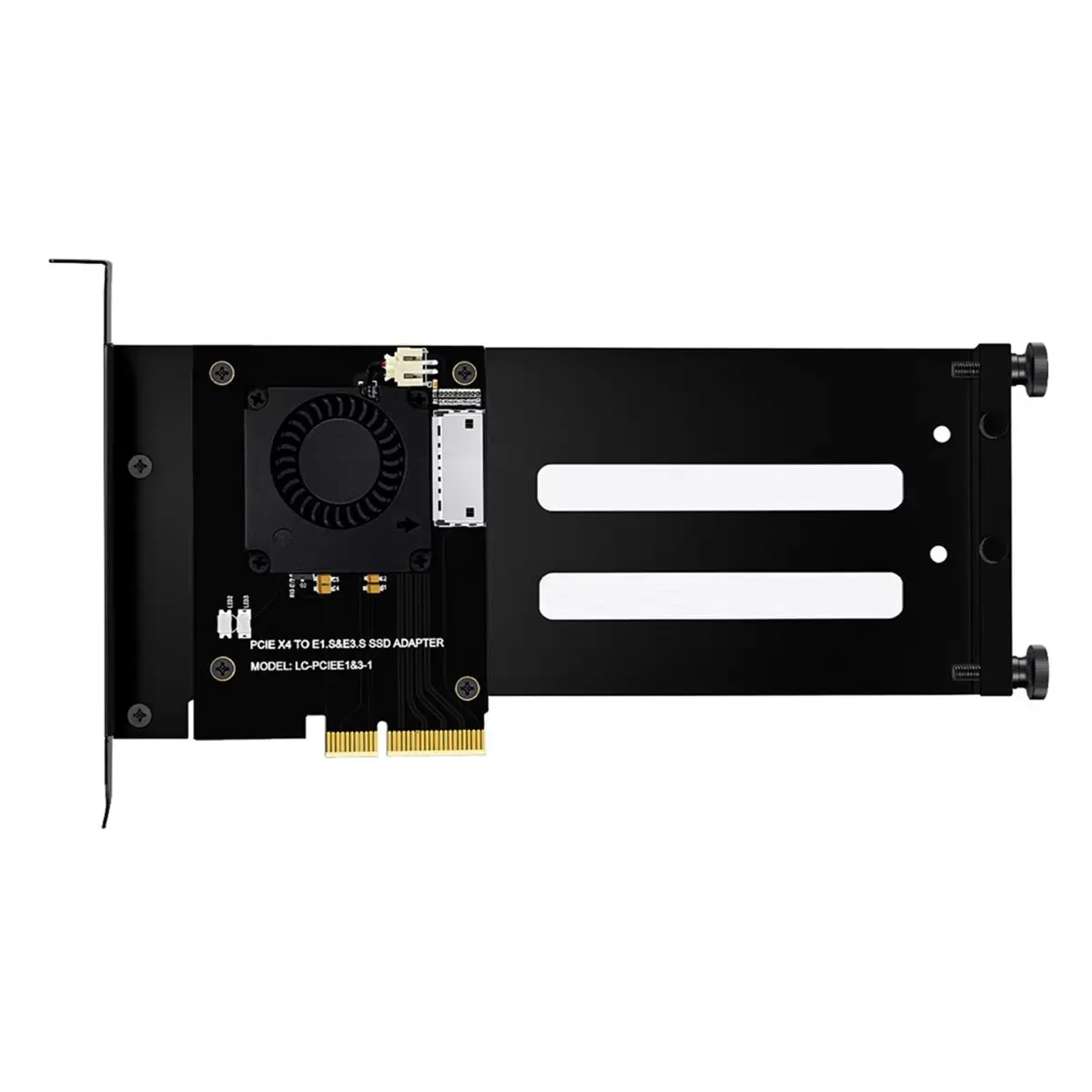 [VALUE PACK]PCIe 5.0 Gen5 X4 to EDSFF E1.S/E3.S SSD Adapter Card, PCI-E 5.0 4X to U.2 U.3 Hard Drives Adapter with Bracket