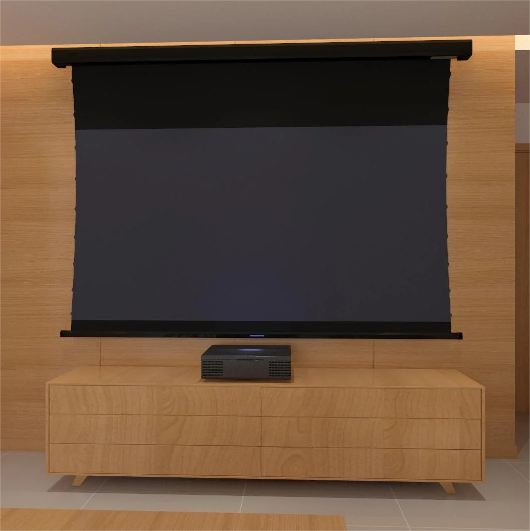 

100 110 дюймов 16:9 ПЭТ кристалл alr экран моторизованный выпадающий проекционный экран для AWOL 3500 Pro 4K Ультра короткий проектор