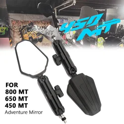 ADV Rearview Mirrors Side Rear View Mirror Spare Parts For CFMOTO 800MT 650MT 450MT Motorcycle Accessories Adventure Mirror KIT