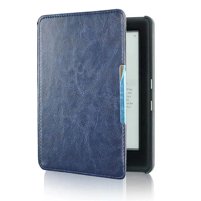 Etui na 6-calowy Kobo Glo HD/Glo/Touch 2.0 (Model: N437/N613/N587), cienkie, wytrzymałe, skórzane, odporne na upadki, przenośne etui ochronne z klapką. — zdjęcie produktu 6