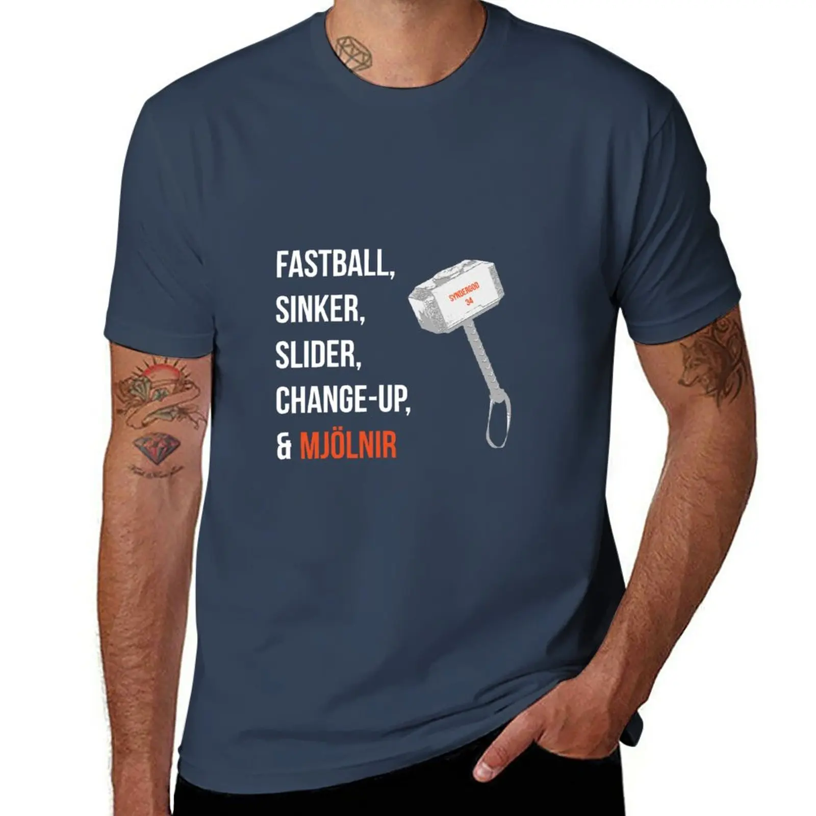 New Noah Syndergaard Pitches T-Shirt t shirt man summer clothes graphic t shirt korean fashion mens t shirts casual stylish