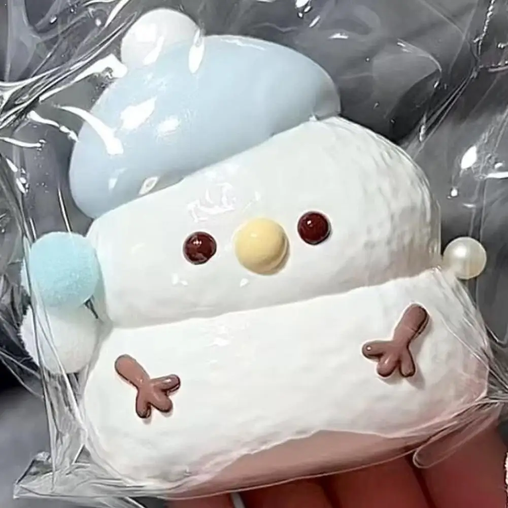 

Милая игрушка-снеговик Кавай, мягкая, медленно восстанавливающая форму, антистрессовая игрушка для детей и взрослых, рождественский подарок, декор для рабочего стола, для вечеринок